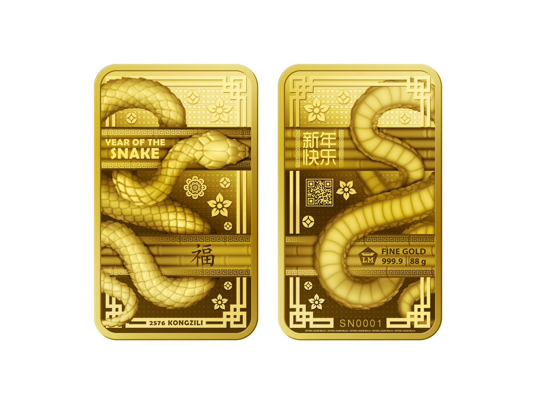 Emas Imlek Shio Ular – 88 gram